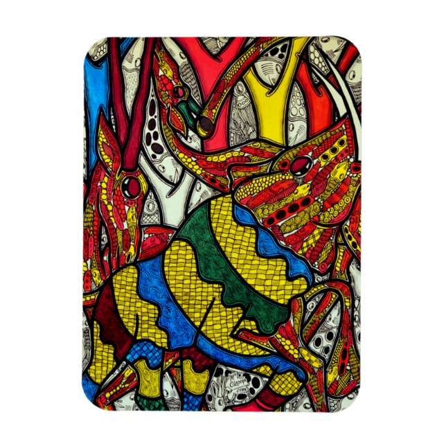 Magnet Flexible Monde des éléphants (Vertical)