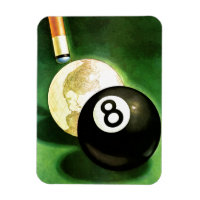 Monde en boule de cue