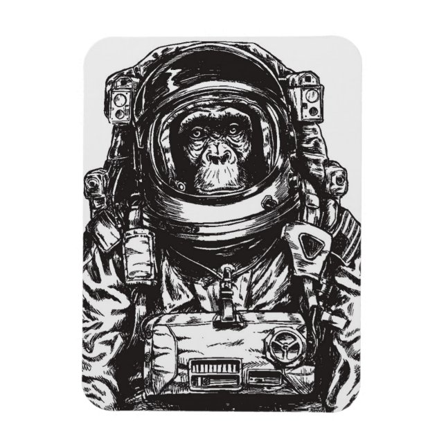 Magnet Flexible Monkey Astronaut (Vertical)