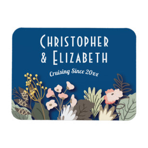 Magnet Flexible Monogramme bleu de recherche de porte de navire de