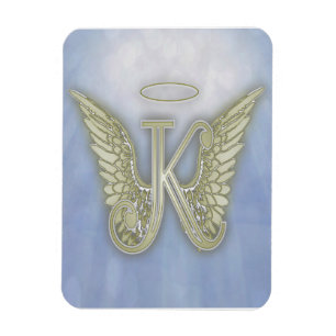 Magnet Flexible Monogramme d'ange de la lettre K