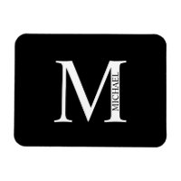Monogramme personnalisé et aimant de nom