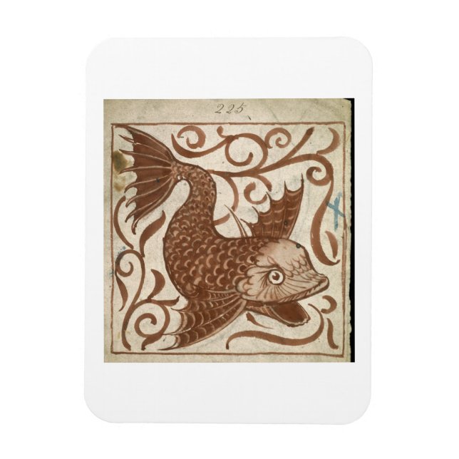 Magnet Flexible Monstre de mer (avec papier) (Vertical)