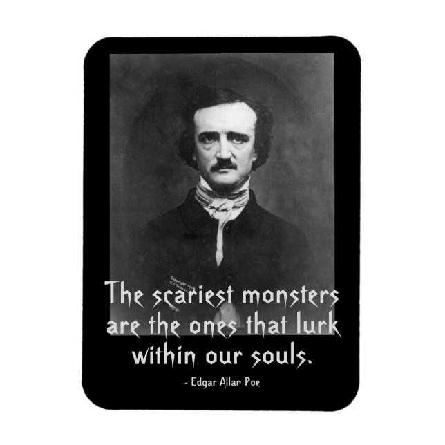 Magnet Flexible Monstres les plus effrayants Edgar Allan Poe (Vertical)