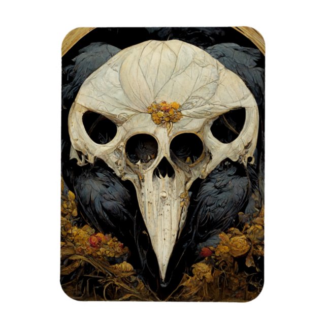 Magnet Flexible Monstrous Corbeau Horreur Goth Gothique (Vertical)