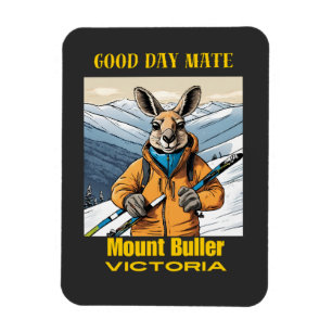 Magnet Flexible Mont Buller Australie Kangaroo Skier