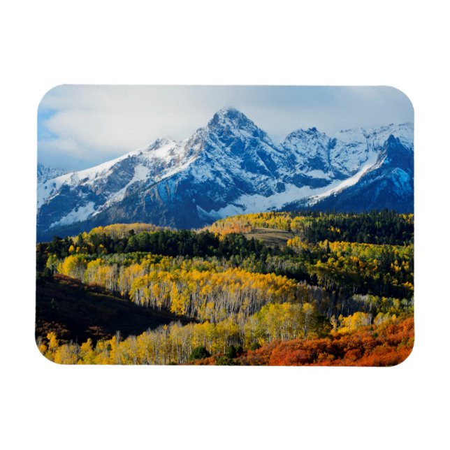 Magnet Flexible Montagne et arbres neigeux (Horizontal)