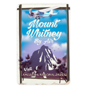 Magnet Flexible Monte Whitney, Classic California Travel poster