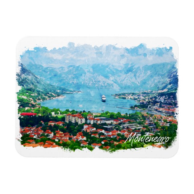 Magnet Flexible Monténégro Panorama Paysage balkanique (Horizontal)