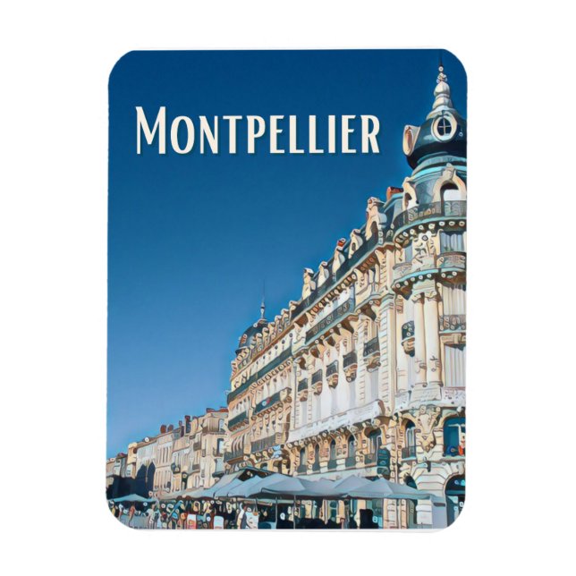Magnet Flexible Montpellier Photo Vintage (Vertical)