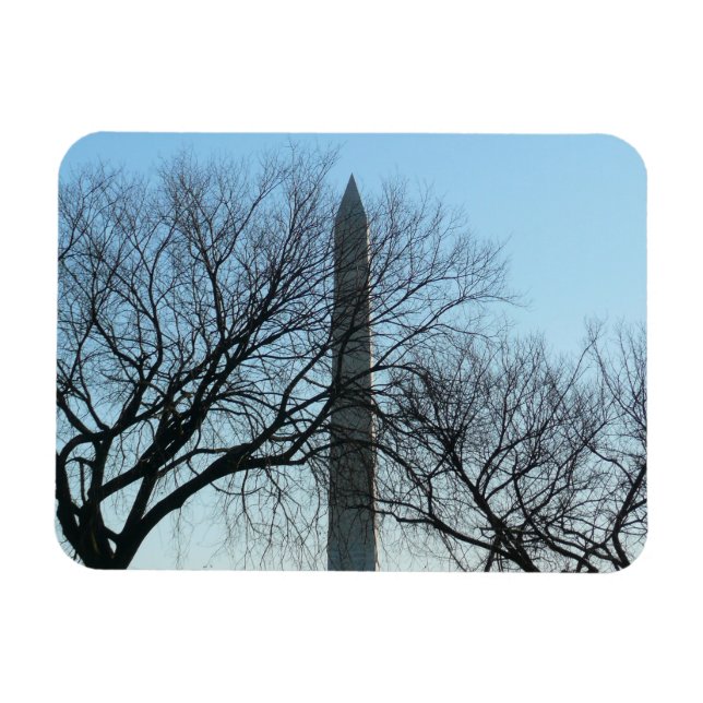 Magnet Flexible Monument de Washington dans le paysage d'hiver I (Horizontal)