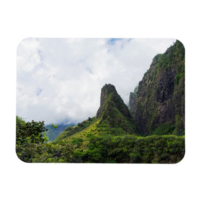 Magnet Flexible monument d'état de l'aiguille de iao à maui hawaii (Horizontal)
