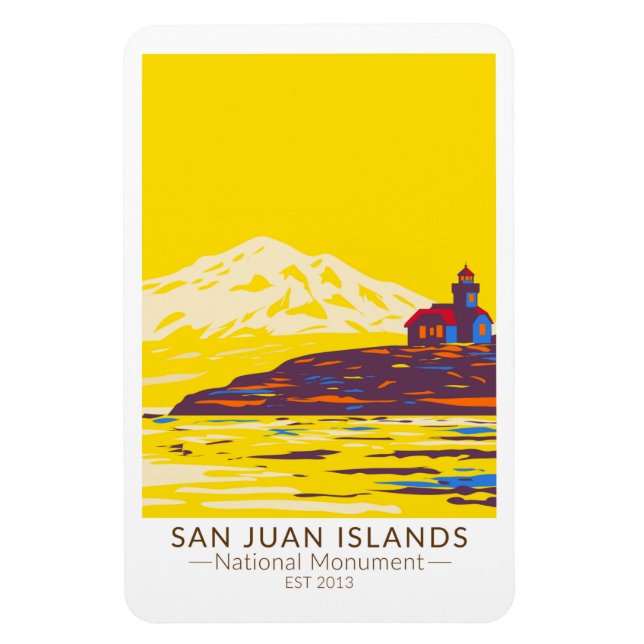 Magnet Flexible Monument national des îles San Juan Washington (Vertical)