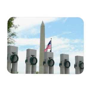 Magnet Flexible Monument Washington et mémorial de la Seconde Guer