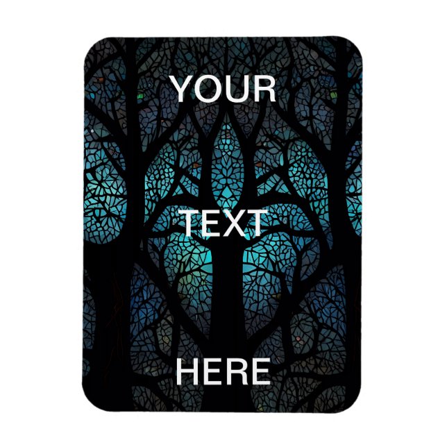 Magnet Flexible Mosaïque de forêt mystique (Vertical)