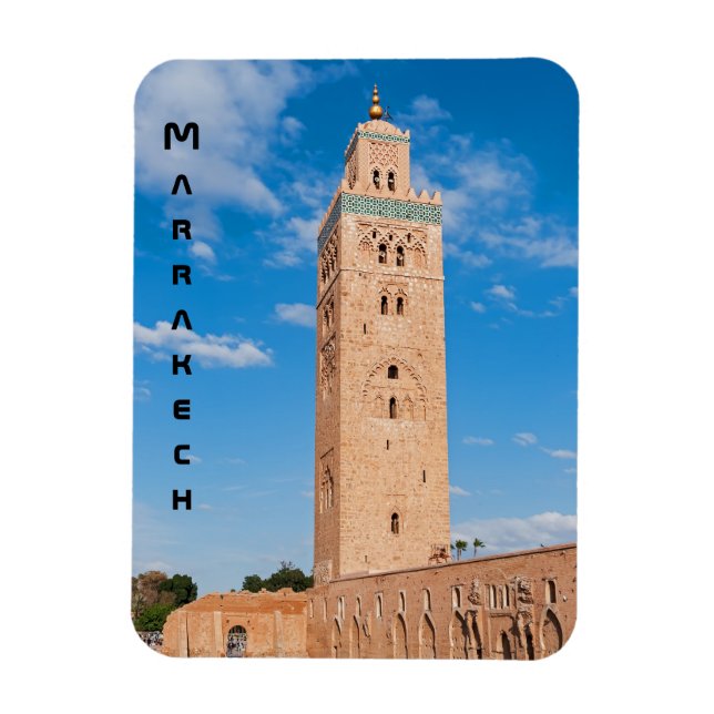 Magnet Flexible Mosquée de la Koutoubia - Marrakech, Maroc (Vertical)