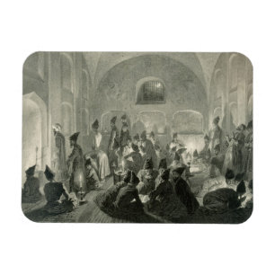 Magnet Flexible Mosquée persane à Erevan, Arménie, une nuit pendan