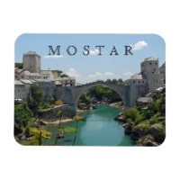 Mostar Old Bridge vue aimant frigo