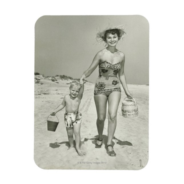 Magnet Flexible Mother and Son Walking (Vertical)