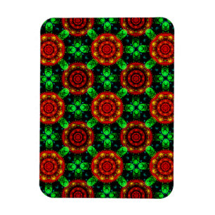 Magnet Flexible Motif Abstrait Floral Moderne Bohème Élégant #504