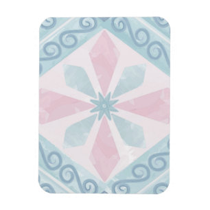 Magnet Flexible motif bleu en forme de diamant