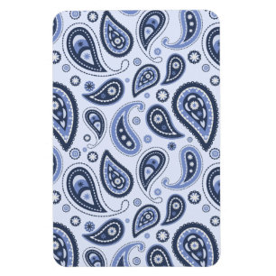 Magnet Flexible Motif Blue Paisley