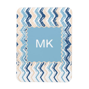 Magnet Flexible Motif Chevron de l'océan Pacifique