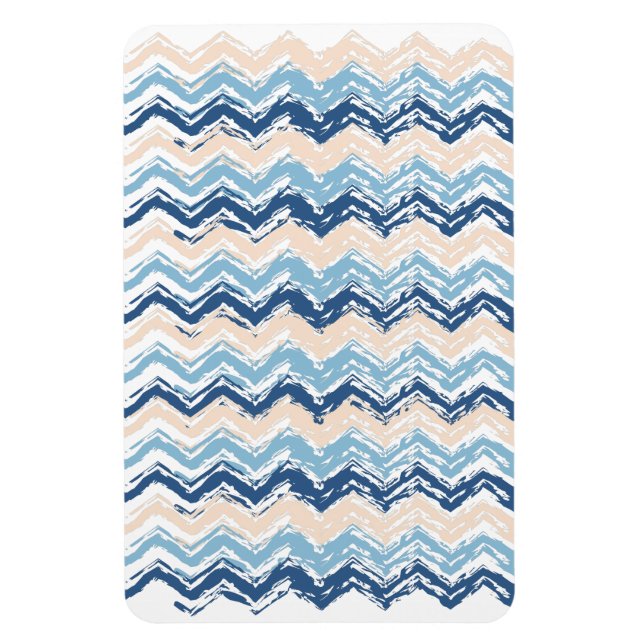 Magnet Flexible Motif Chevron de l'océan Pacifique (Vertical)