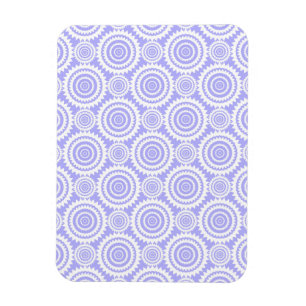 Magnet Flexible Motif d'art géométrique bleu pastel périwinkle