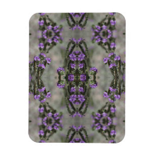 Magnet Flexible Motif de fleur sauvage Héliotrope à sel pourpre