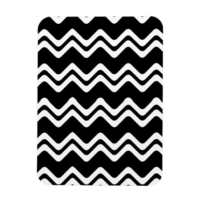 Magnet Flexible Motif de ligne double couleur Zig Zag (Vertical)