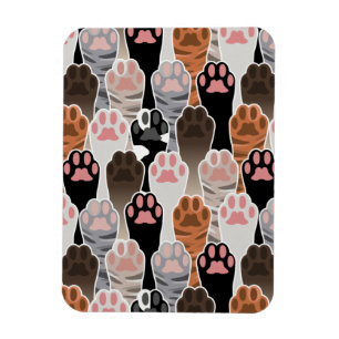 Magnet Flexible Motif de plusieurs pattes de chat