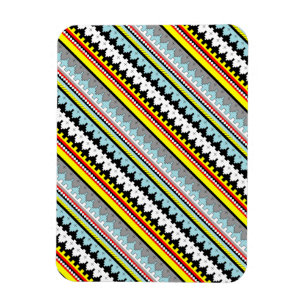 Magnet Flexible Motif de rayures géométriques colorées mignon Case