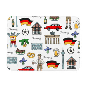 Magnet Flexible Motif de symboles de l'Allemagne  