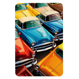 Magnet Flexible Motif de voitures anciennes