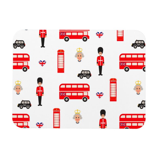 Magnet Flexible Motif des symboles anglais (Horizontal)