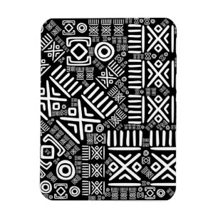 Magnet Flexible Motif d'origine africaine - Noir et Blanc #6