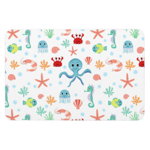 Magnet Flexible Motif du monde marin