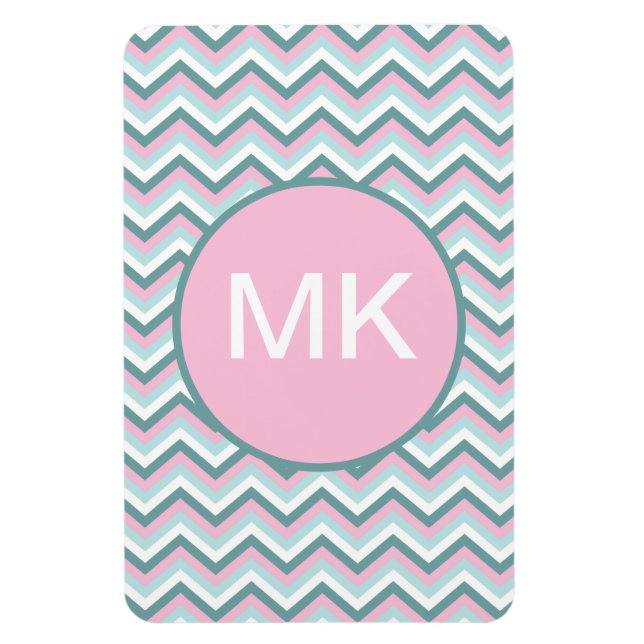 Magnet Flexible Motif Ocean Mist Chevron (Vertical)