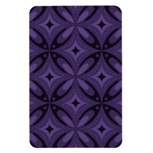 Magnet Flexible Motif Rétro de Couleur Violet Foncé