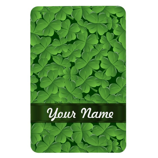 Magnet Flexible Motif shamrock vert (Vertical)