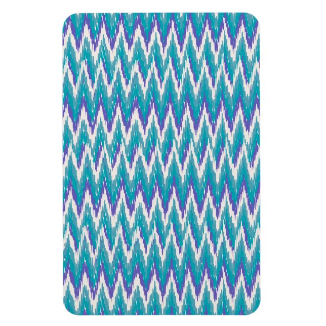 Magnet Flexible motif turquoise et Amethyst iKat ZigZag (Vertical)