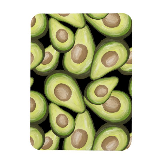 Magnet Flexible Motif Vegan Avocado frais et gourmand (Vertical)