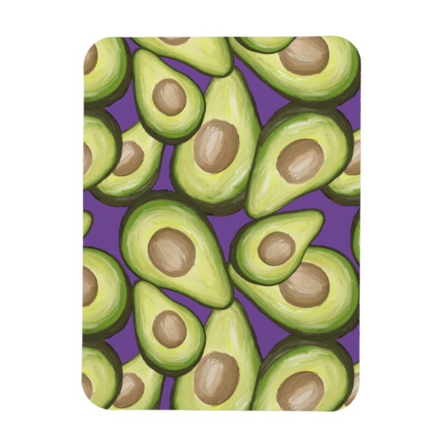Magnet Flexible Motif Vegan Avocado frais et gourmand (Vertical)