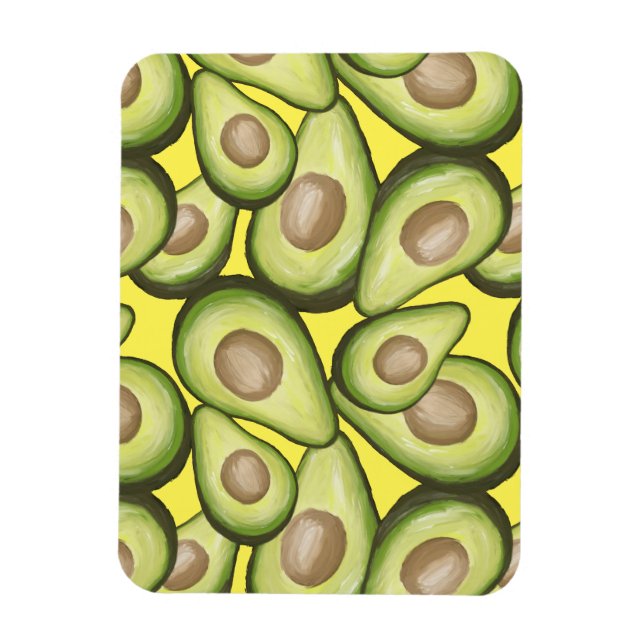 Magnet Flexible Motif Vegan Avocado frais et gourmand (Vertical)