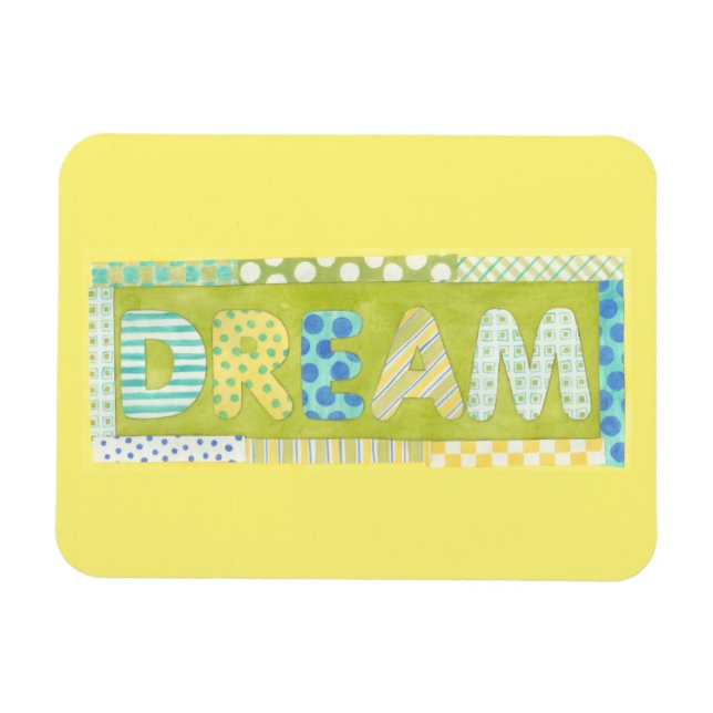Magnet Flexible Mots inspirants de Megan Meagher | Rêve (Horizontal)