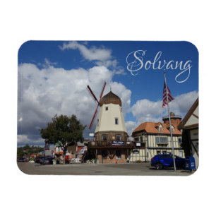 Magnet Flexible Moulin à vent danois Solvang Californie Souvenir M