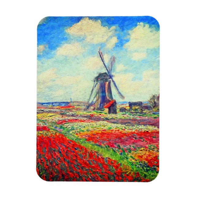 Magnet Flexible Moulin à vin Monet Tulips (Vertical)