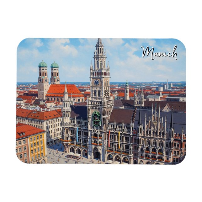 Magnet Flexible Munich Marienplatz Germany (Horizontal)
