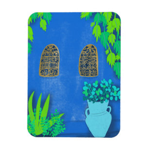 Magnet Flexible Mur Jardin Bleu Majorque Maroc